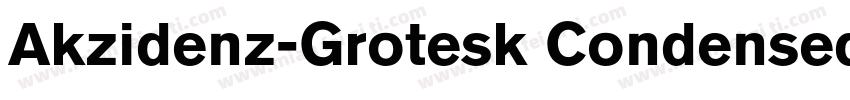 Akzidenz-Grotesk Condensed BQ字体转换